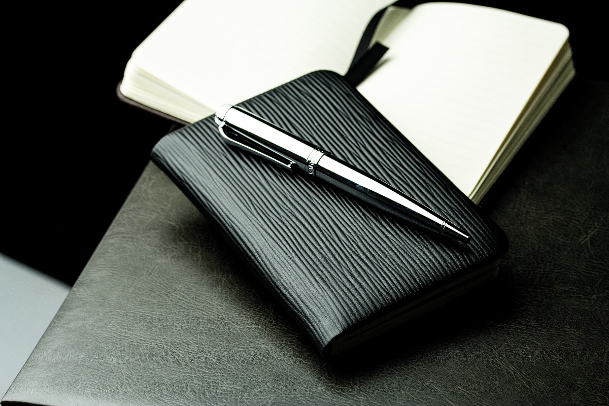 Notizbuch Pocket Format (gebunden) | Echtleder | PAGLIA schwarz